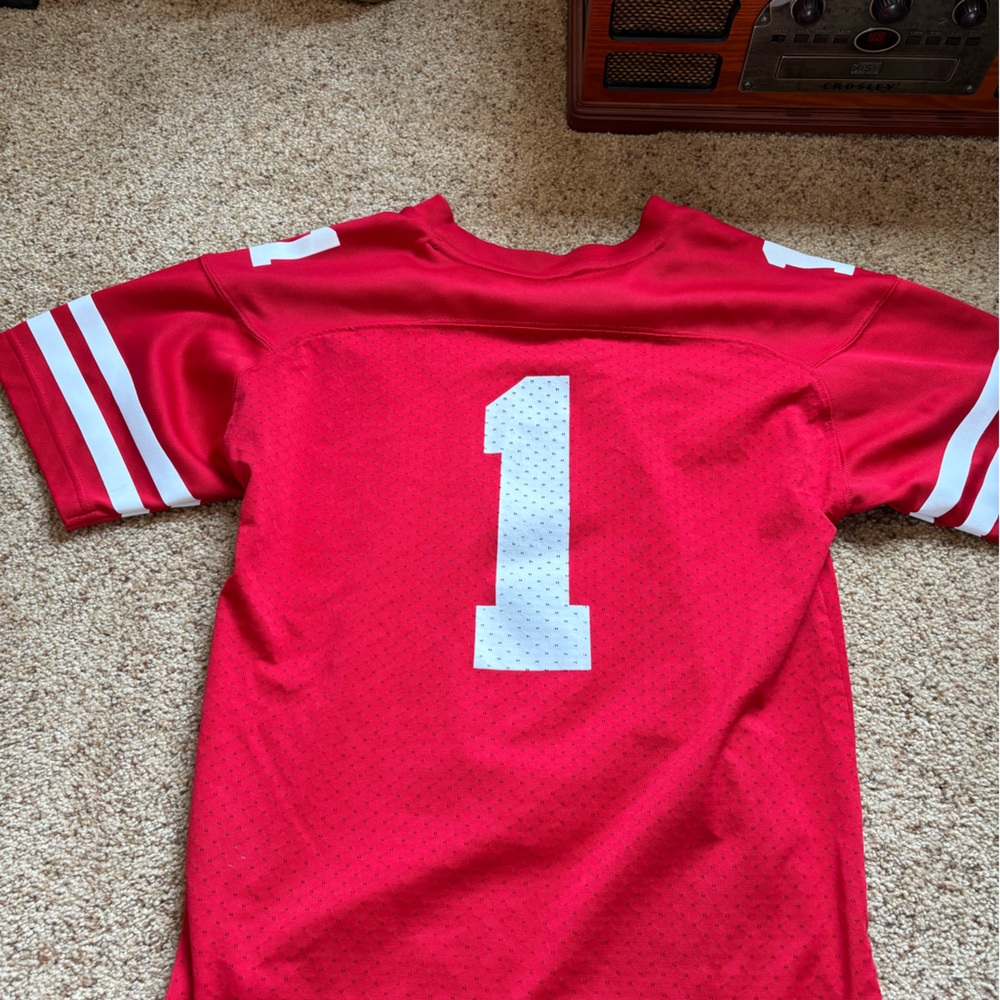 Nebraska jersey. Number 1. Adidas. Kids medium.
